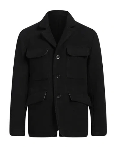 C.P. COMPANY C. P. COMPANY MAN COAT BLACK SIZE 44 VIRGIN WOOL