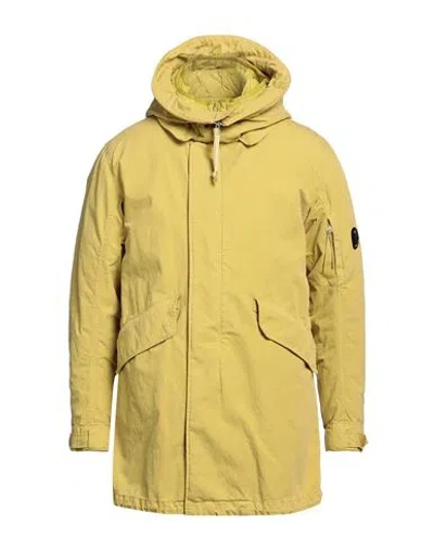C.p. Company C. P. Company Man Coat Mustard Size 38 Cotton, Polyamide, Polyurethane Resin In Yellow