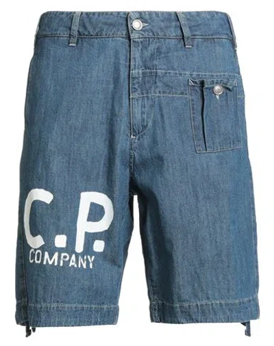 C.p. Company C. P. Company Man Denim Shorts Blue Size 34 Cotton