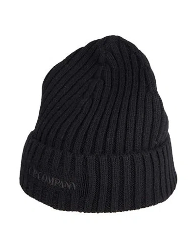 C.p. Company C. P. Company Man Hat Black Size Onesize Wool, Polyamide In Black