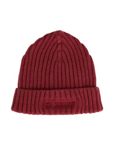 C.p. Company C. P. Company Man Hat Brick Size Onesize Wool, Polyamide In Red