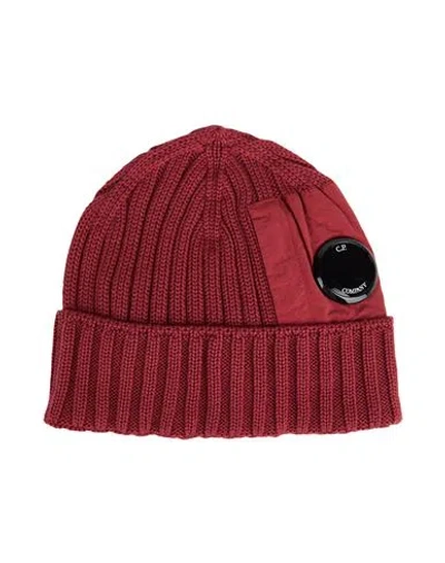 C.p. Company C. P. Company Man Hat Brick Size Onesize Wool, Polyamide In Red