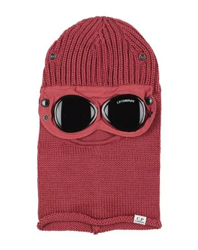C.p. Company C. P. Company Man Hat Brick Size Onesize Wool, Polyamide In Red