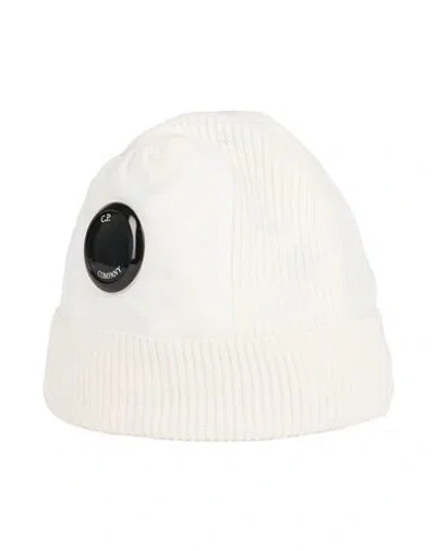 C.p. Company C. P. Company Man Hat Cream Size Onesize Wool, Polyamide In White
