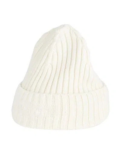 C.p. Company C. P. Company Man Hat Cream Size Onesize Wool, Polyamide In White