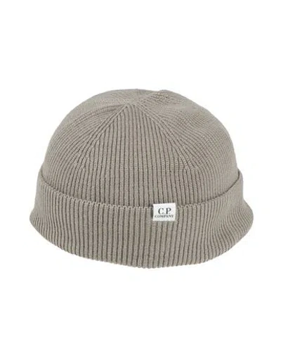 C.p. Company C. P. Company Man Hat Khaki Size Onesize Virgin Wool, Polyester In Sand