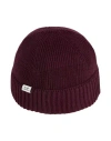C.p. Company C. P. Company Man Hat Plum Size Onesize Virgin Wool, Polyester In Burgundy