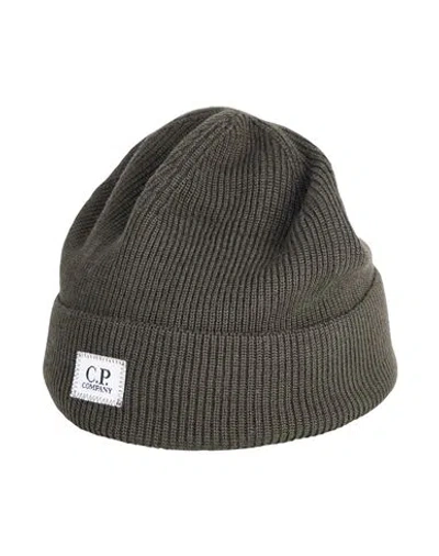 C.p. Company C. P. Company Man Hat Charcoal Size Onesize Virgin Wool, Polyester In Grey