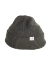 C.p. Company C. P. Company Man Hat Charcoal Size Onesize Virgin Wool, Polyester In Grey