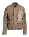 C.p. Company C. P. Company Man Jacket Khaki Size 44 Cotton, Polyamide, Polyurethane Resin In Beige