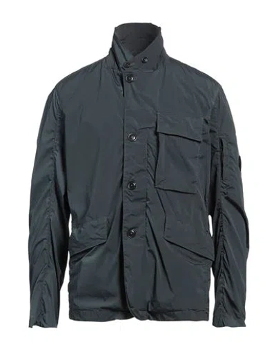 C.p. Company C. P. Company Man Jacket Slate Blue Size 40 Polyamide, Elastane In Blue