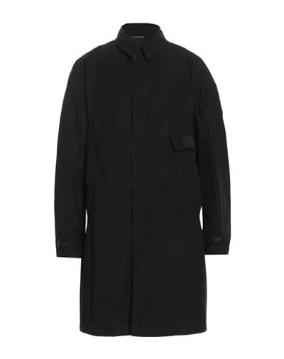 C.p. Company C. P. Company Man Overcoat & Trench Coat Black Size 42 Polyester