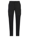 C.p. Company Men Black Pants With Cargo Pockets And Lens Motif On The Leg In Cotton Man In Black