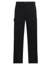 C.p. Company Utility Cargo Trousers Drawstring Hem In Black