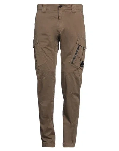C.p. Company C. P. Company Man Pants Khaki Size 26 Cotton, Elastane In Brown