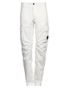 C.p. Company C. P. Company Man Pants White Size 40 Cotton, Elastane In White