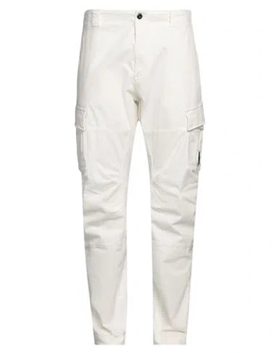 C.P. COMPANY C. P. COMPANY MAN PANTS WHITE SIZE 40 COTTON, ELASTANE