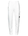C.p. Company Sweatpants Cargo Pant In Diagonal Raised Fleece In White