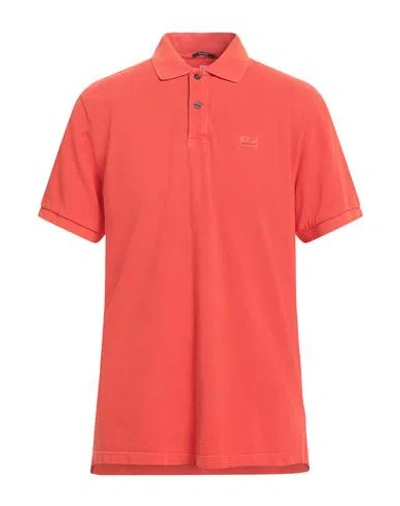 C.p. Company C. P. Company Man Polo Shirt Orange Size 3xl Cotton