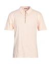 C.p. Company C. P. Company Man Polo Shirt Salmon Pink Size Xs Cotton, Polyamide In Pink