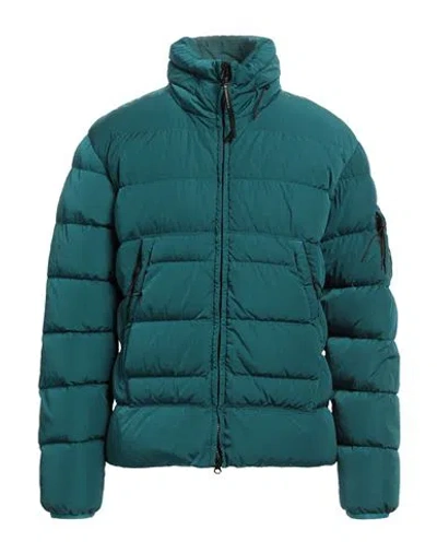 C.p. Company C. P. Company Man Puffer Deep Jade Size 44 Polyamide In Green