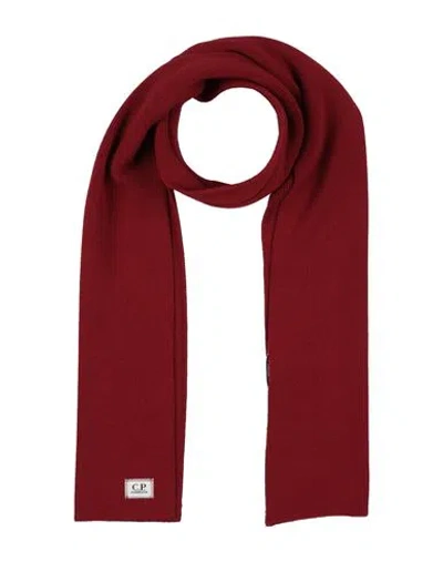 C.p. Company C. P. Company Man Scarf Burgundy Size - Virgin Wool, Polyester In Brown