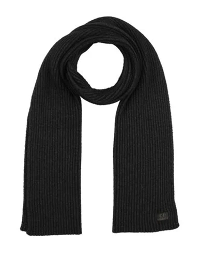 C.p. Company C. P. Company Man Scarf Charcoal Size - Polyester, Wool, Polyamide In Gray