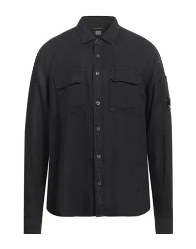 C.P. COMPANY C. P. COMPANY MAN SHIRT BLACK SIZE L LINEN