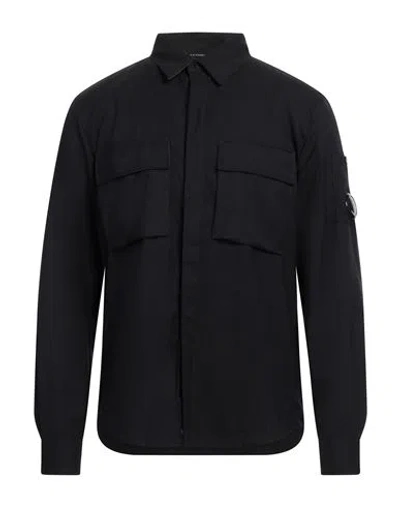 C.p. Company C. P. Company Man Shirt Black Size Xs Polyester, Wool, Elastane