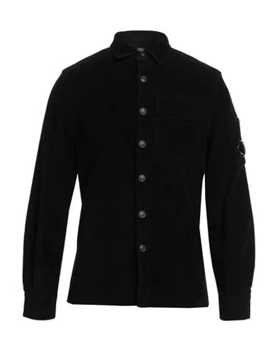 C.p. Company C. P. Company Man Shirt Black Size S Cotton, Elastane In Black