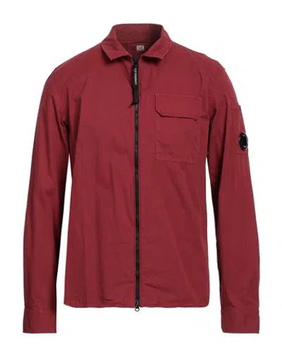 C.p. Company C. P. Company Man Shirt Brick Size 3xl Cotton In Red