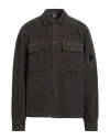 C.p. Company C. P. Company Man Shirt Dark Brown Size S Cotton, Elastane