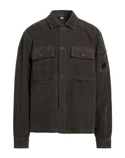 C.p. Company C. P. Company Man Shirt Dark Brown Size S Cotton, Elastane