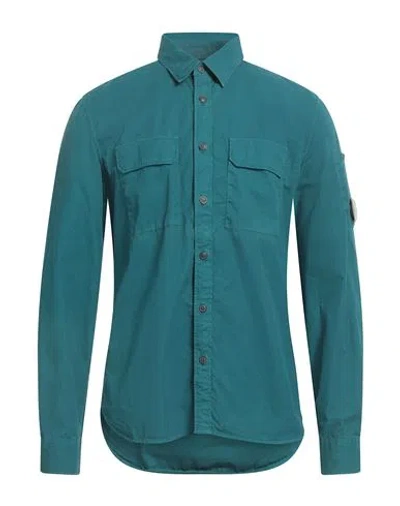 C.p. Company C. P. Company Man Shirt Deep Jade Size 3xl Polyamide In Green