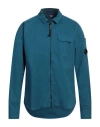 C.p. Company C. P. Company Man Shirt Deep Teal Size L Cotton In Green