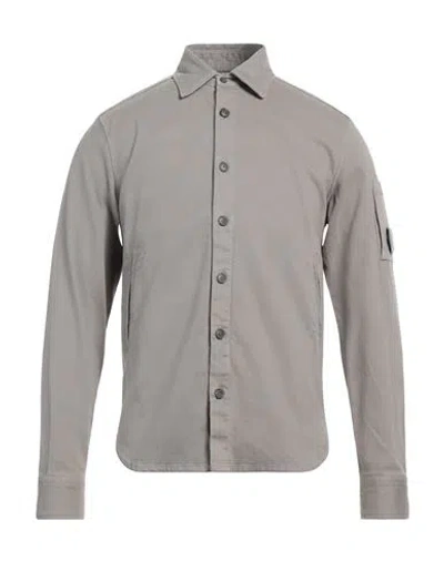 C.p. Company C. P. Company Man Shirt Grey Size Xs Cotton, Elastane In Gray