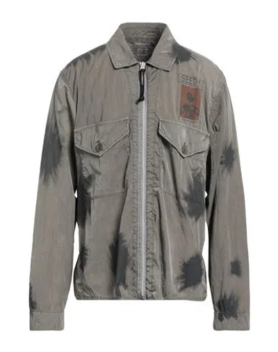 C.p. Company C. P. Company Man Shirt Grey Size Xxl Polyamide In Grey