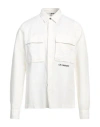 C.p. Company C. P. Company Man Shirt Ivory Size Xl Cotton, Linen In White