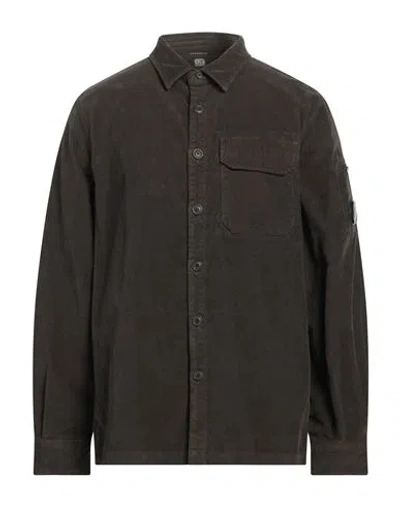 C.p. Company C. P. Company Man Shirt Lead Size S Cotton, Elastane In Grey
