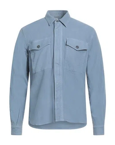 C.p. Company C. P. Company Man Shirt Light Blue Size L Cotton, Elastane