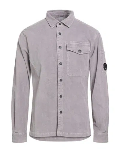 C.P. COMPANY C. P. COMPANY MAN SHIRT LILAC SIZE 3XL COTTON, ELASTANE