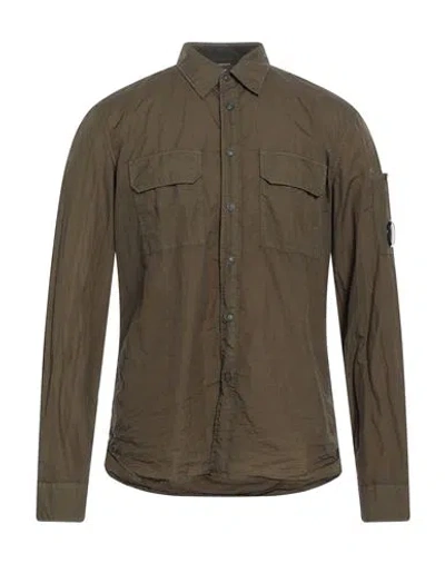 C.p. Company C. P. Company Man Shirt Military Green Size Xxl Polyamide