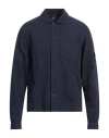 C.p. Company Cotton Overshirt In Navy Blue