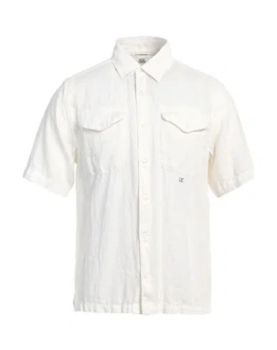 C.p. Company C. P. Company Man Shirt Off White Size S Linen
