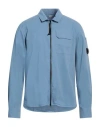 C.p. Company C. P. Company Man Shirt Pastel Blue Size 3xl Cotton In Blue