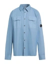 C.p. Company C. P. Company Man Shirt Pastel Blue Size Xxl Cotton