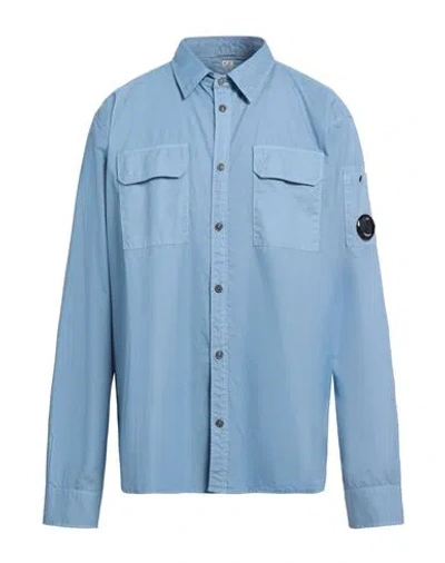 C.p. Company C. P. Company Man Shirt Pastel Blue Size Xxl Cotton