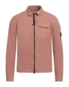 C.p. Company Lens-detail Cotton Shirt Jacket In Pink
