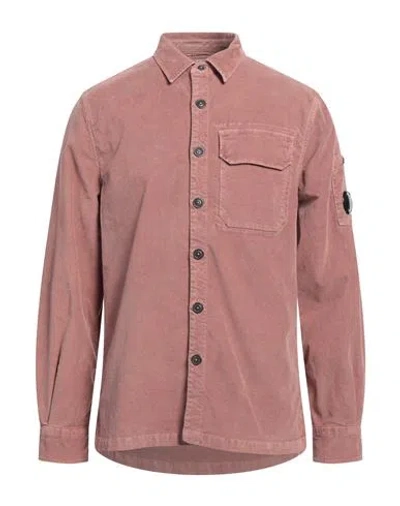 C.p. Company C. P. Company Man Shirt Antique Rose Size S Cotton, Elastane In Pink