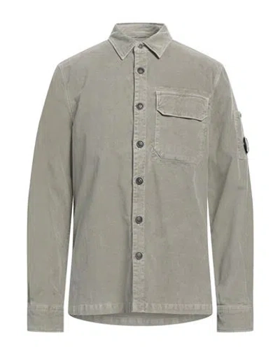C.p. Company C. P. Company Man Shirt Sage Green Size Xl Cotton, Elastane